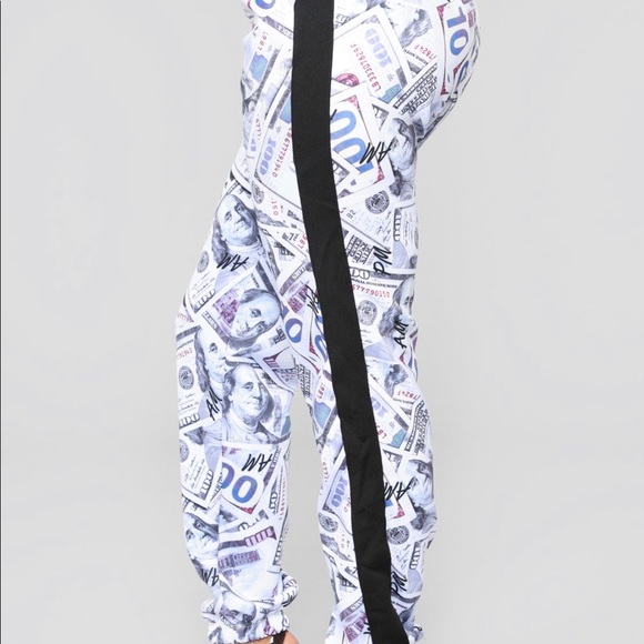 Throw Some More Print Joggers with Dollar Bills - Picture 5 of 8